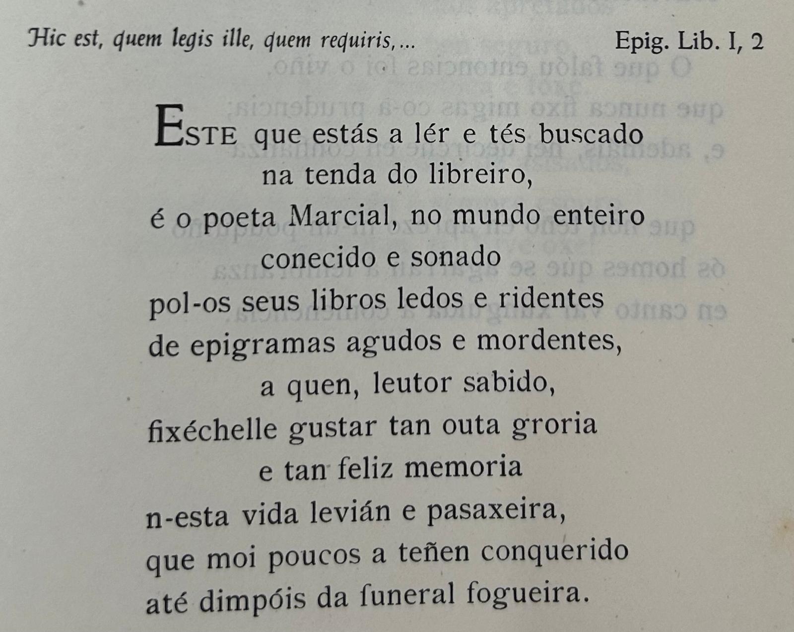 Epigrama 1,1 Epigrama 1,1