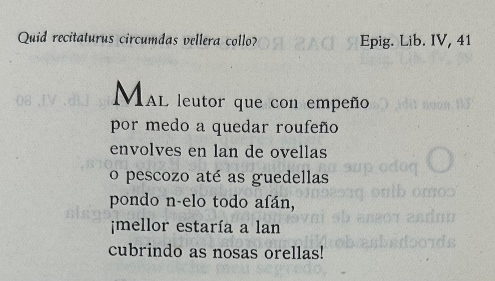 Epigrama 4,41 Epigrama 4,41