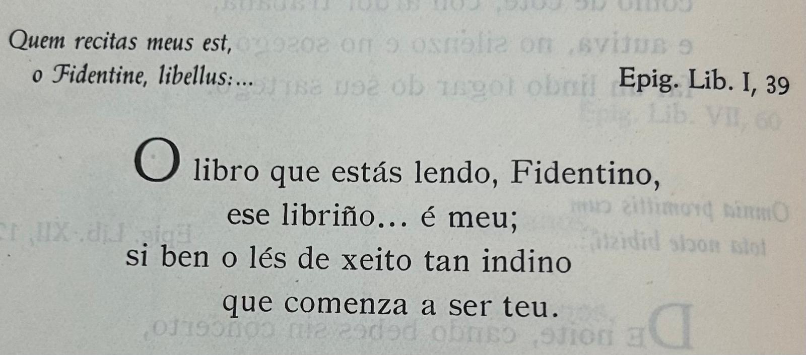 Epigrama 1,38 Epigrama 1,38