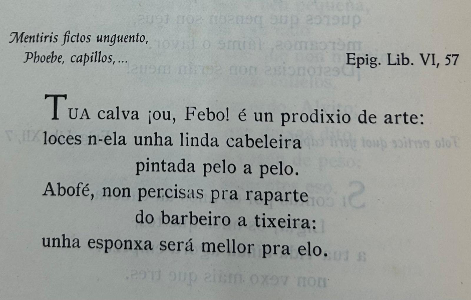 Epigrama 6,57 Epigrama 6,57