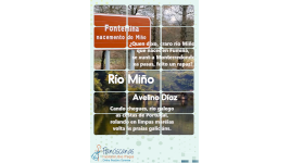 Río Miño. Enma e Brais fixeron un vídeo e canan un poema de Avelino Díaz
